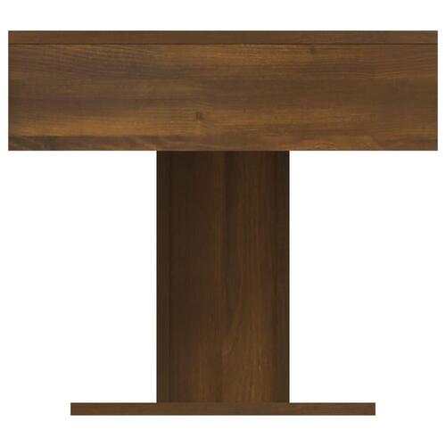 Sofabord 96x50x45 cm konstrueret træ brun egetræsfarve
