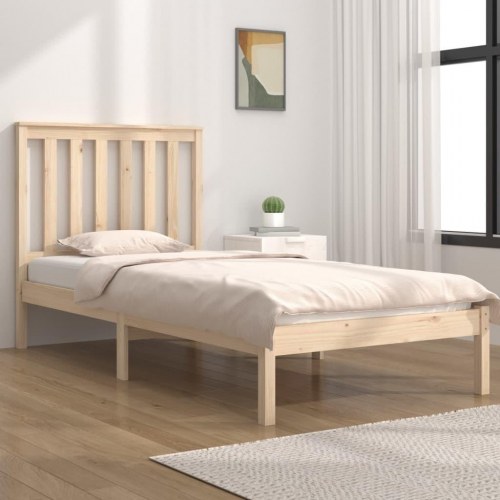 Sengeramme i massivt fyrretræ 75 x 190 cm - small single
