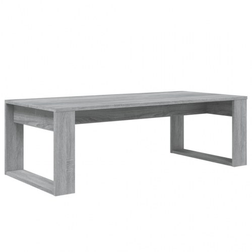 Sofabord 110x50x35 cm konstrueret træ grå sonoma-eg