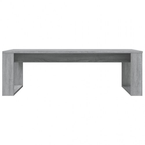 Sofabord 110x50x35 cm konstrueret træ grå sonoma-eg