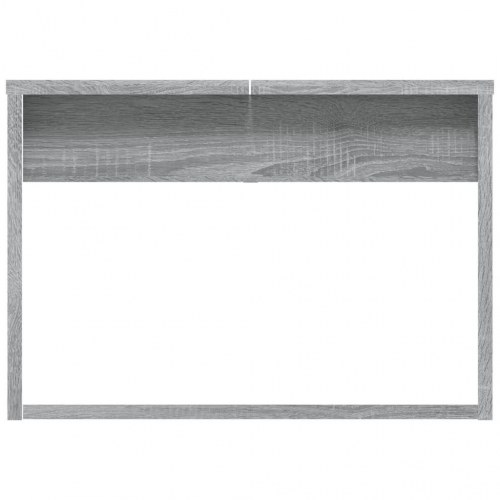 Sofabord 110x50x35 cm konstrueret træ grå sonoma-eg