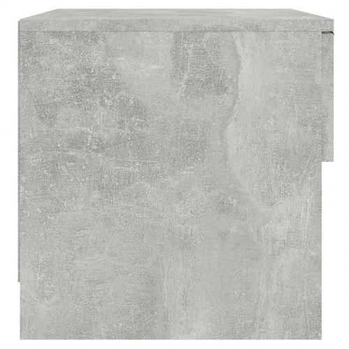 Sengebord konstrueret træ betongrå