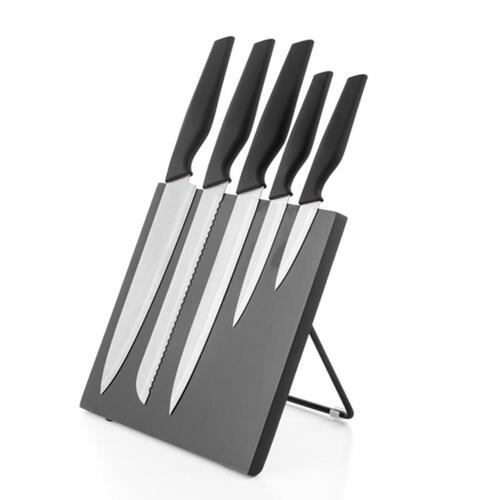 Bravissima Kitchen Knive Med Magnetisk Holder (6 dele) Rød