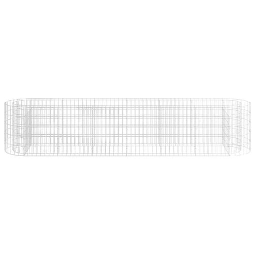 Gabion-højbed 260x50x50 cm galvaniseret jern