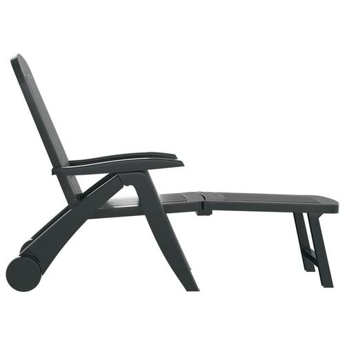 Foldbar liggesol polypropylen grøn