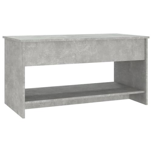 Sofabord 102x50x52,5 cm konstrueret træ betongrå