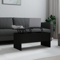 Sofabord 102x50,5x46,5 cm konstrueret træ sort