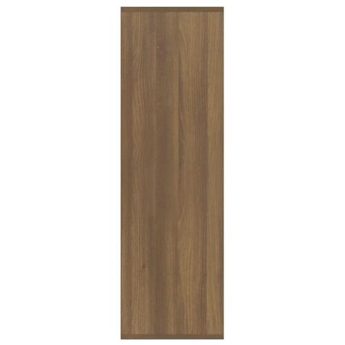 Bogreol 98x30x98 cm brun egetræsfarve