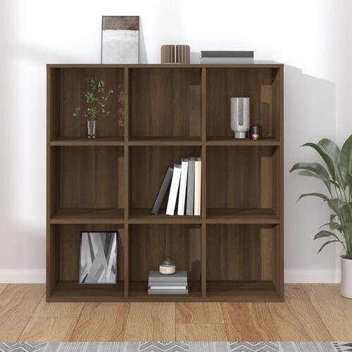 Bogreol 98x29x97,5 cm brun egetræsfarve