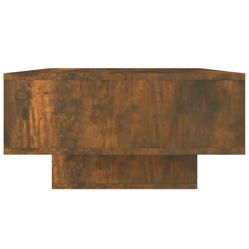 Sofabord 105x55x32 cm konstrueret træ røget egetræsfarve