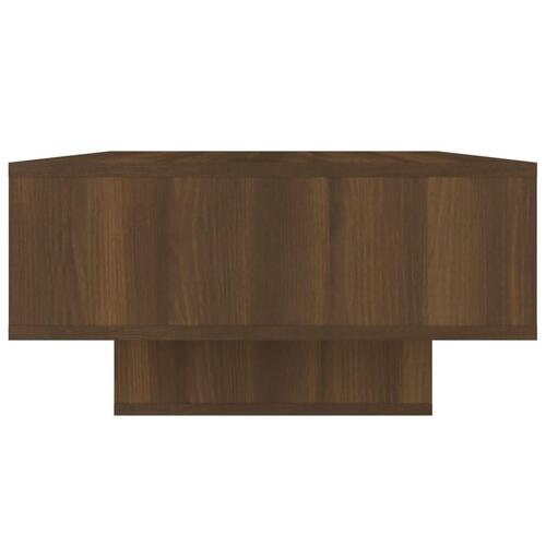 Sofabord 105x55x32 cm konstrueret træ brun egetræsfarve