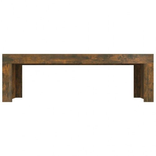 Sofabord 110x50x35 cm konstrueret træ røget egetræsfarve