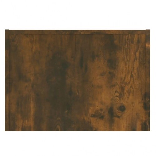 Sofabord 110x50x35 cm konstrueret træ røget egetræsfarve