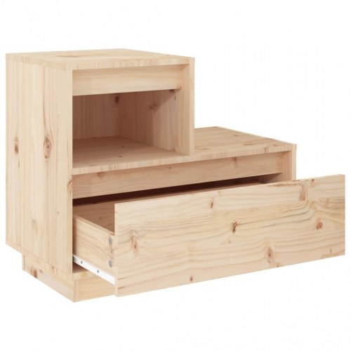 Sengeborde 2 stk. 60 x 34 x 51 cm i massivt fyrretræ
