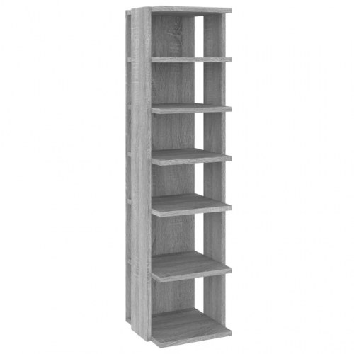 Skoreoler 2 stk. - 27,5 × 27 × 102 cm, konstrueret træ, grå sonoma-eg