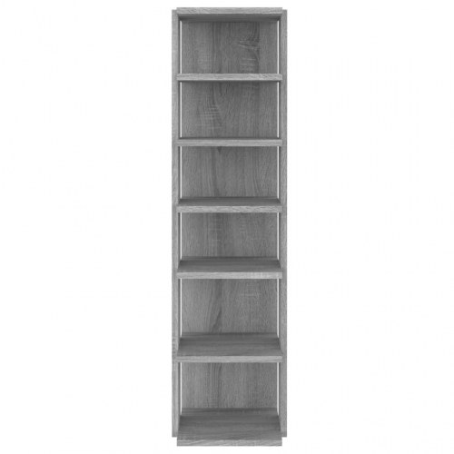 Skoreoler 2 stk. - 27,5 × 27 × 102 cm, konstrueret træ, grå sonoma-eg