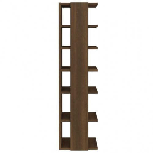 Skoreoler 2 stk. 27,5x27x102 cm konstrueret træ brun egetræ