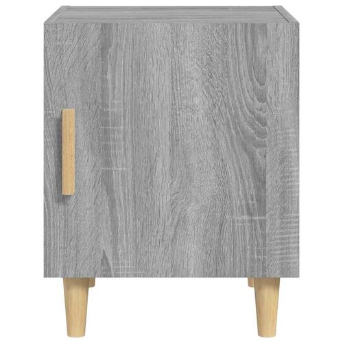 Sengebord konstrueret træ grå sonoma-eg