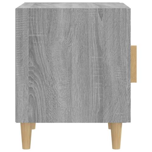 Sengebord konstrueret træ grå sonoma-eg