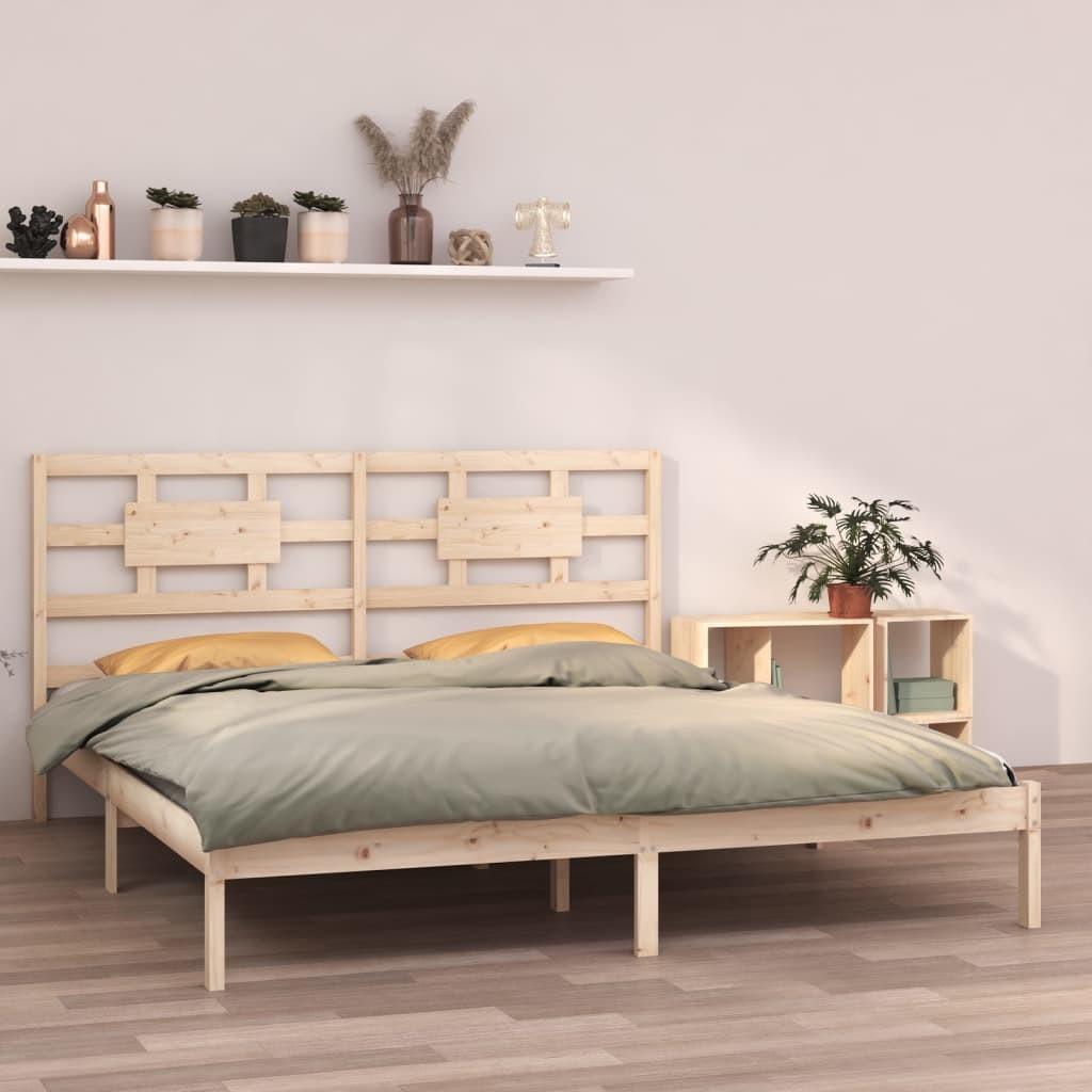 Sengeramme 180x200 cm massivt fyrretræ