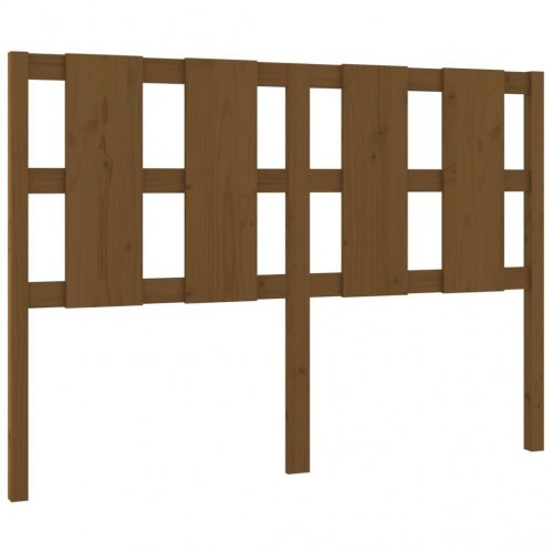 Sengegavl i massivt fyrretræ - gyldenbrun, 140,5 x 4 x 100 cm