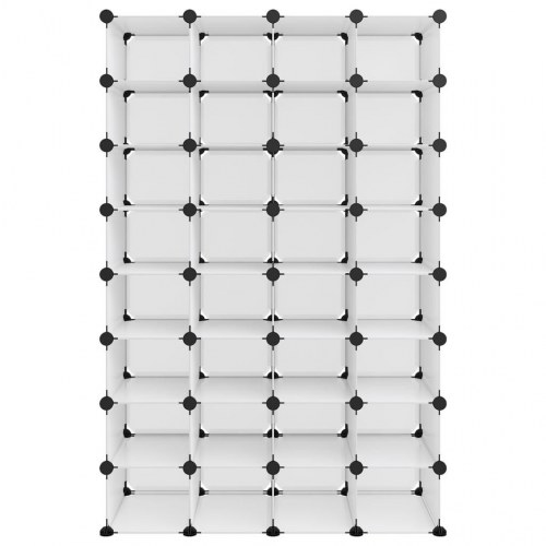 Skoreol 93 × 36,5 × 140 cm - PP, transparent, modulært skostativ