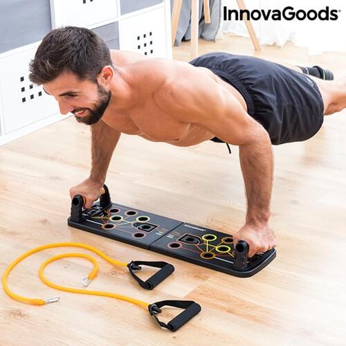 Push-Up Push-Up Bræt med modstandsbånd og øvelsesvejledning Pulsher PUSH UP BOARD (OUTLET A+)