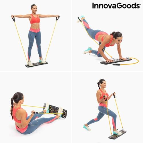 Push-Up Push-Up Bræt med modstandsbånd og øvelsesvejledning Pulsher PUSH UP BOARD (OUTLET A+)