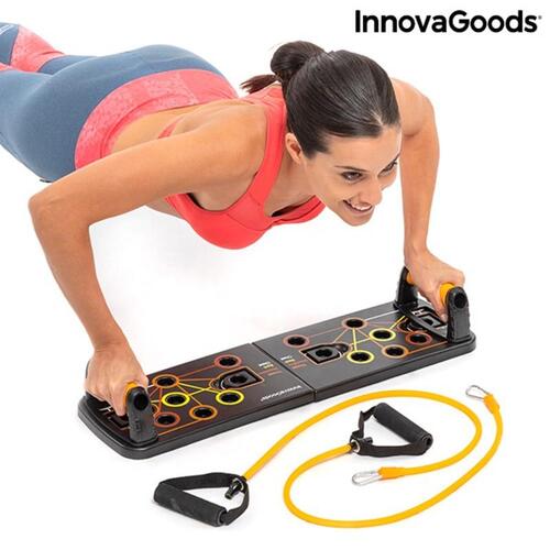 Push-Up Push-Up Bræt med modstandsbånd og øvelsesvejledning Pulsher PUSH UP BOARD (OUTLET A+)