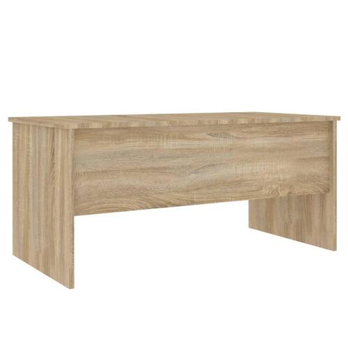 Sofabord 102x50,5x46,5 cm konstrueret træ sonoma-eg