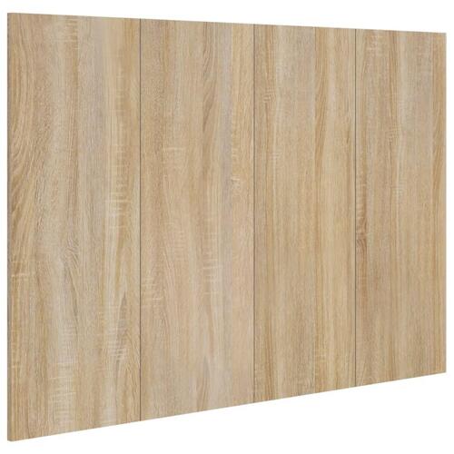 Sengegærde 120x1,5x80 cm konstrueret træ sonoma-eg