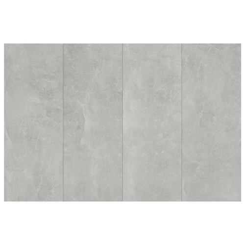 Sengegærde 120x1,5x80 cm konstrueret træ betongrå