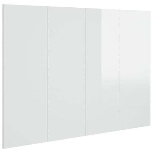 Sengegærde 120x1,5x80 cm konstrueret træ hvid højglans