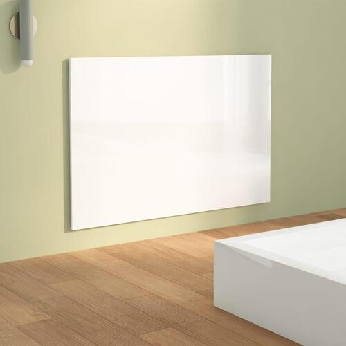 Sengegærde 120x1,5x80 cm konstrueret træ hvid højglans