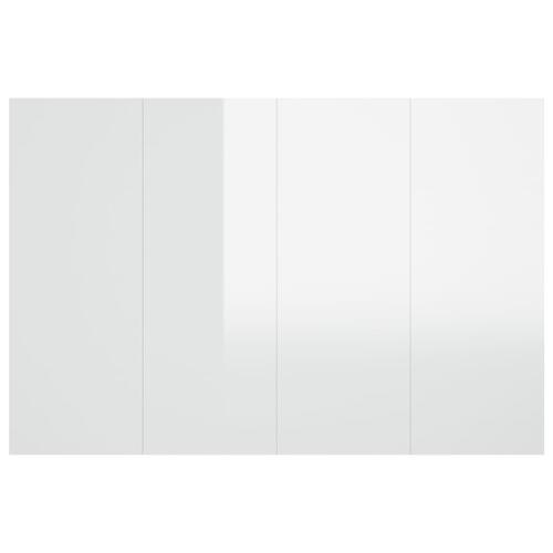 Sengegærde 120x1,5x80 cm konstrueret træ hvid højglans