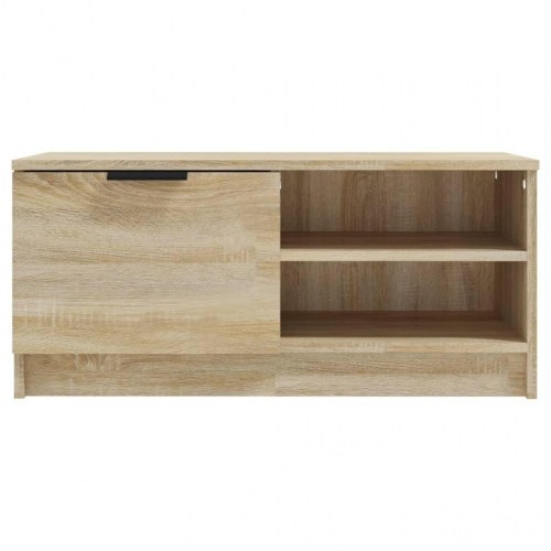 Tv-borde 2 stk. - 80 × 35 × 36,5 cm i konstrueret træ, sonoma-eg