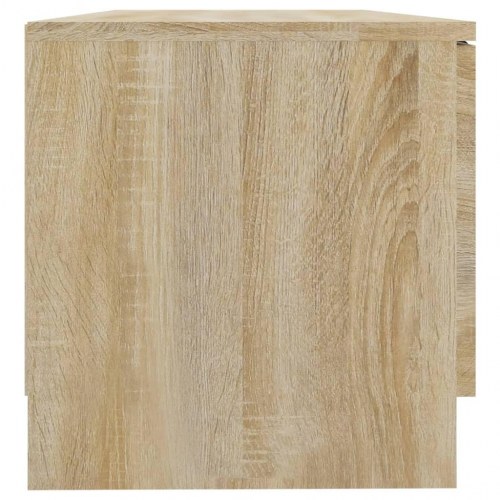 Tv-borde 2 stk. - 80 × 35 × 36,5 cm i konstrueret træ, sonoma-eg
