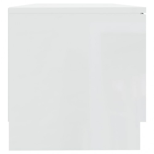 Tv-borde, 2 stk. - 80×35×36,5 cm, hvid højglans, konstrueret træ