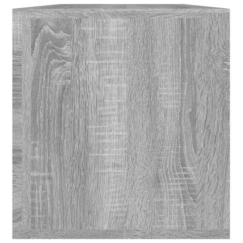 Lp-reol 71x34x36 cm konstrueret træ grå sonoma-eg
