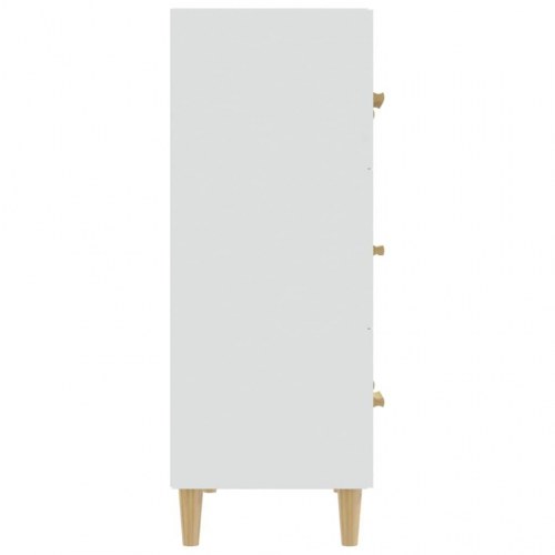 Skænk med 3 skuffer 70 x 34 x 90 cm - hvid