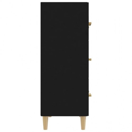 Skænk 70x34x90 cm konstrueret træ sort
