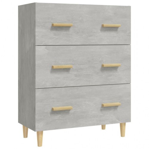 Skænk med 3 skuffer 70 x 34 x 90 cm - betongrå