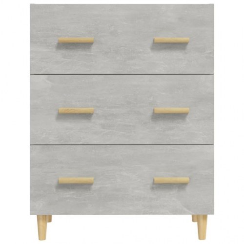 Skænk med 3 skuffer 70 x 34 x 90 cm - betongrå