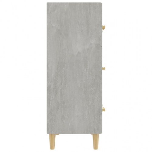 Skænk med 3 skuffer 70 x 34 x 90 cm - betongrå