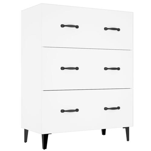 Skænk 69,5x34x90 cm konstrueret træ hvid