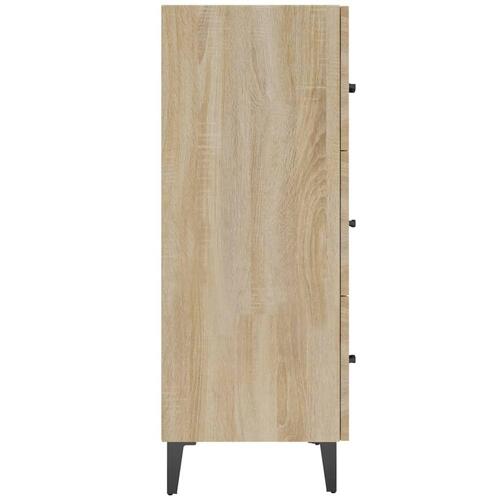Skænk 69,5x34x90 cm konstrueret træ sonoma-eg