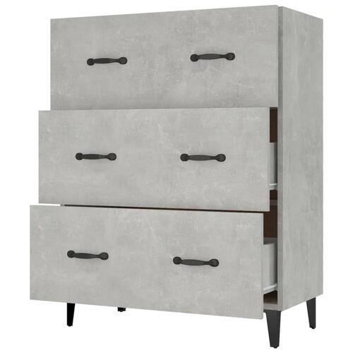 Skænk 69,5x34x90 cm konstrueret træ betongrå
