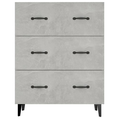 Skænk 69,5x34x90 cm konstrueret træ betongrå