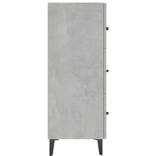 Skænk 69,5x34x90 cm konstrueret træ betongrå