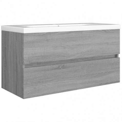 Vaskeskab 90 x 38,5 x 45 cm - grå sonoma-eg